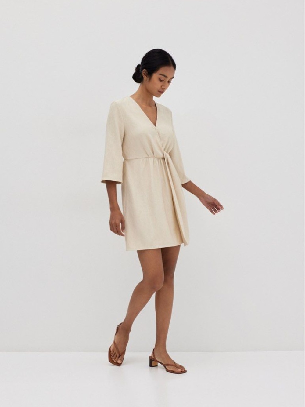 Love Bonito Lilliana Twist Front Wrap Dress